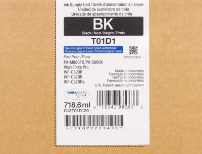 Bolsa De Tinta Epson T01D100 Negro Para WorkForce ...
