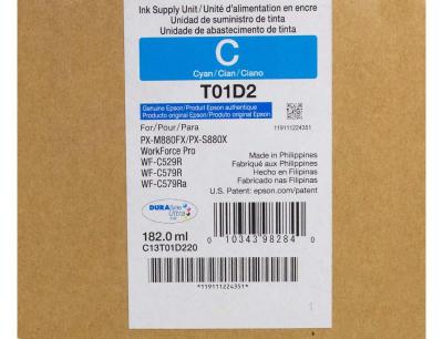 Bolsa De Tinta Epson T01D200 Cian Para WorkForce P...
