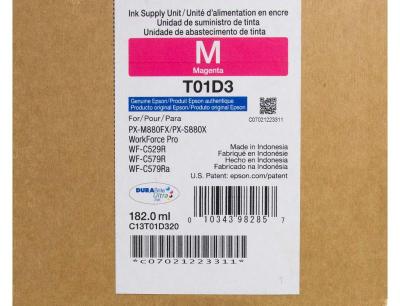 Bolsa De Tinta Epson T01D300 Magenta Para WorkForc...