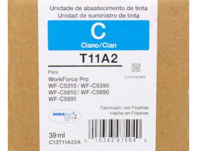 Bolsa De Tinta Epson T11A220-AL Cian 136 Ml Para W...