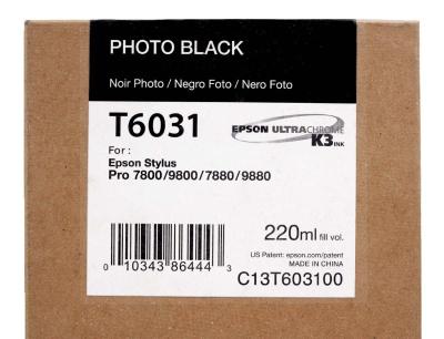 Tinta Epson T603100 Photo Black UltraChrome K3 220...