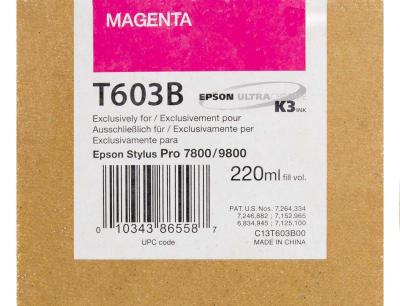Tinta Epson T603B00 Vivid Magenta UltraChrome K3 2...