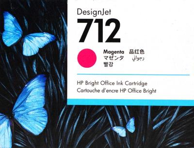 Tinta Hp 3ed68a (712a) 29ml Magenta Para Designjet...