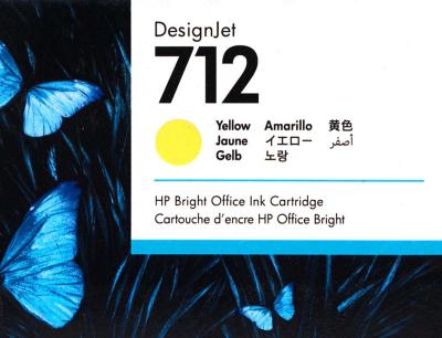 Tinta Hp 3ed69a (712a) 29ml Yellow Para Designjet ...