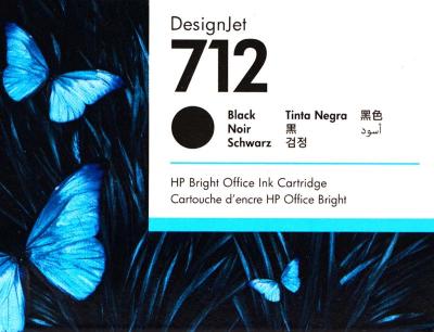 Tinta Hp 3ed71a (712a) 80ml Black Para Designjet T...
