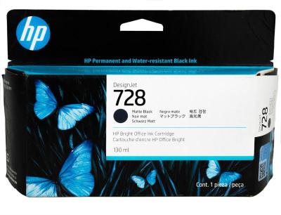 Tinta Hp 3wx25a (728a) Matte Black 130ml...