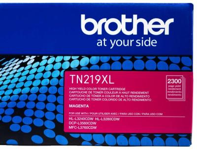 Toner Brother TN219XLM Magenta 2,300 Páginas Para...