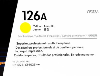Toner Hp (126a) Yellow Ce312a Para Laserjet Pro CP...