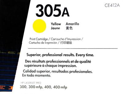 Toner Hp Ce412a (305a) L.J. Pro 400 Yellow (2,600 ...