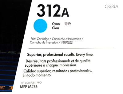 Toner Hp Cf381a (312a) Cyan (2,700 Pag)...