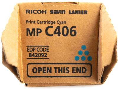 Tóner Ricoh Mp C306, Mp C406 Cyan 6,000 Pag...