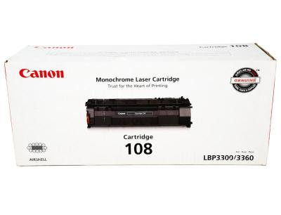 Tóner Canon 108 Negro 2,500 Páginas para LBP-290...
